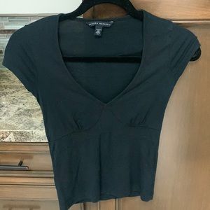 Banana republic black fitted tee